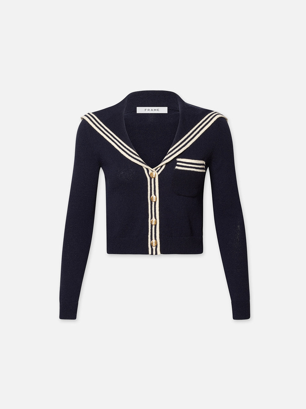 SAILOR CARDI NAVY MULTI FRAME
