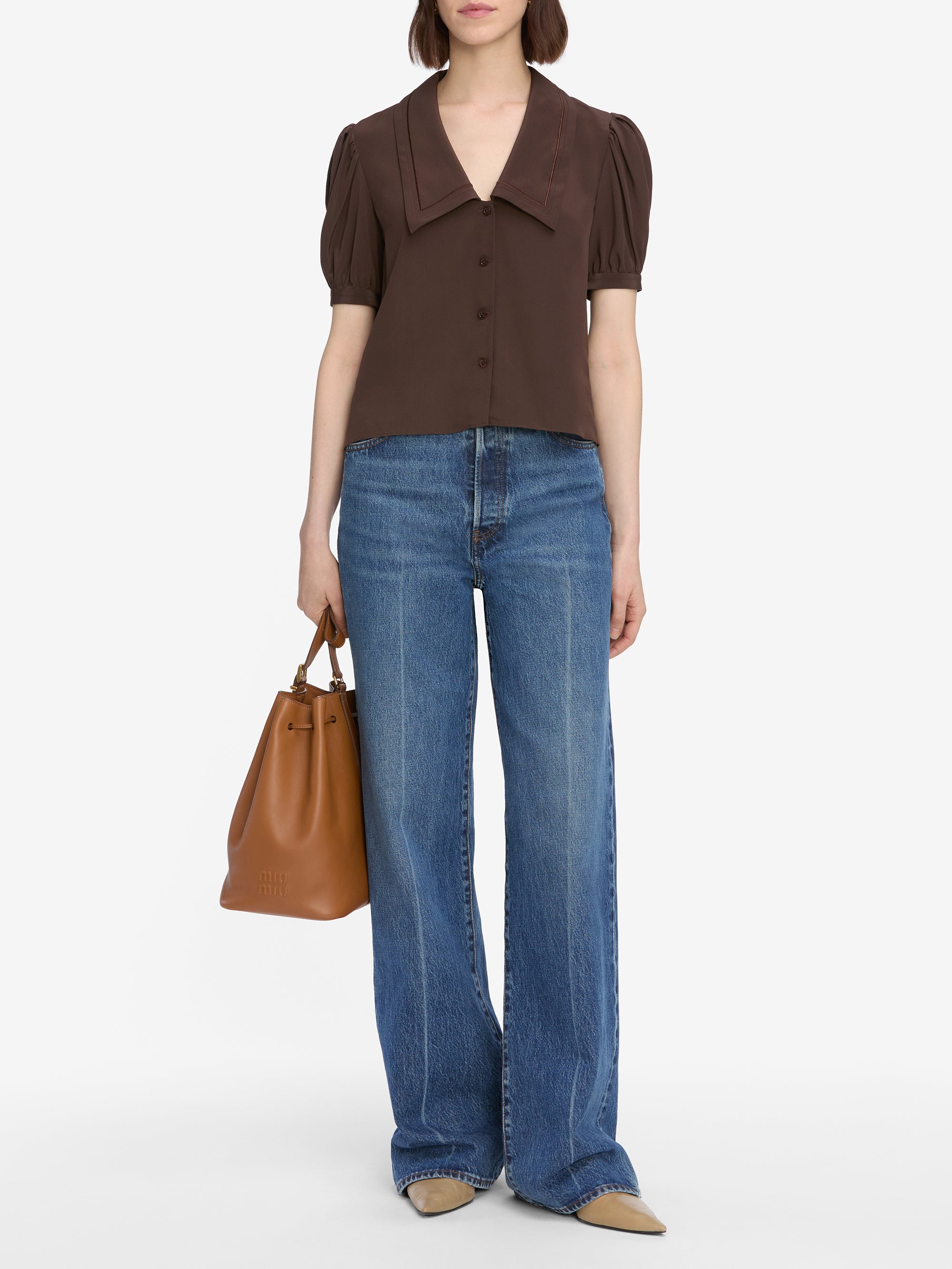 【新品】Gypsohila Sailor Blouse/ネイビー The Nonchalant Oversized Voile Blouse | Saltwater Navy – Ruti