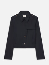 The Short Trench Jacket -- Navy