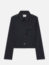 The Short Trench Jacket -- Navy