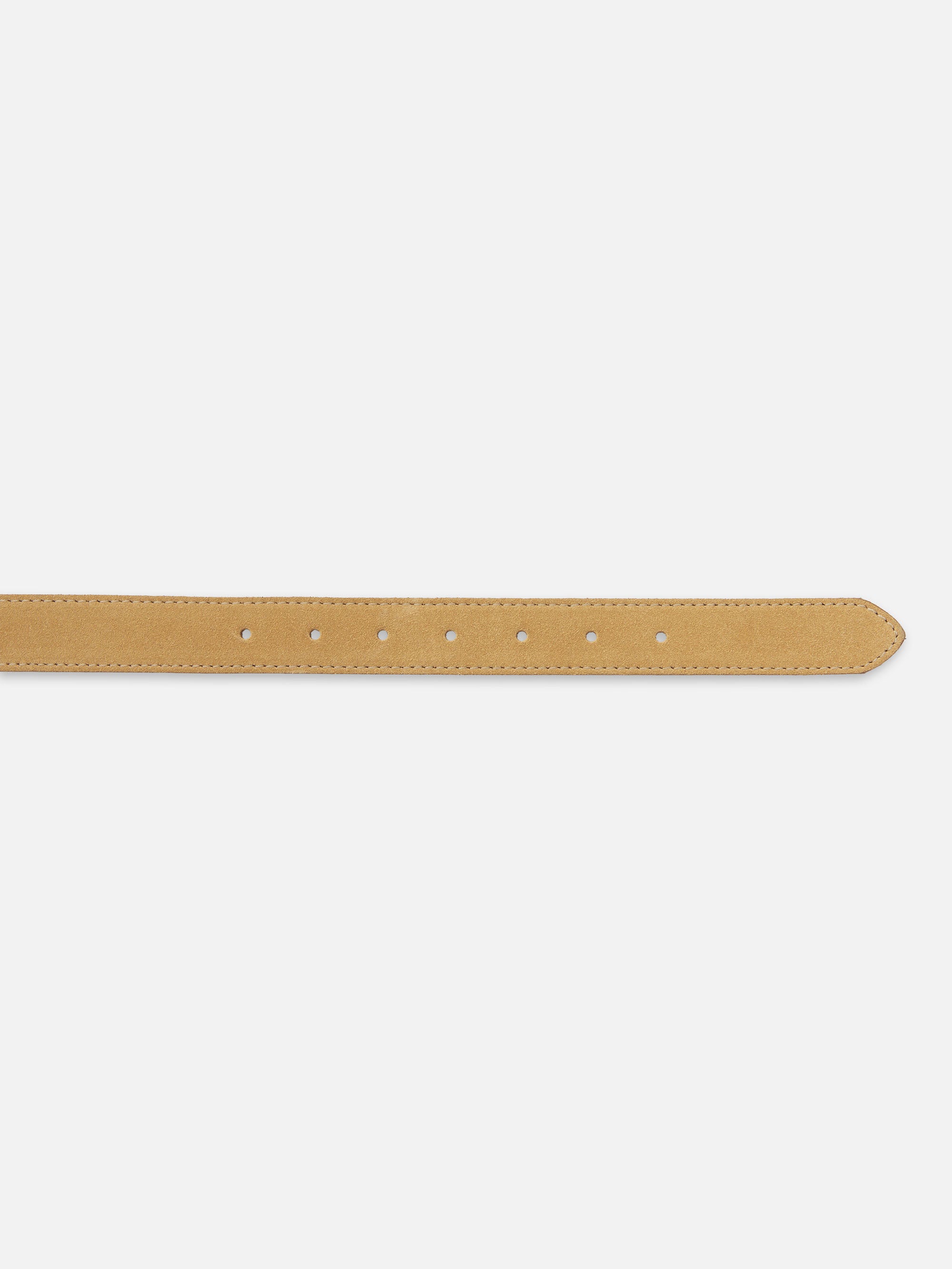 THE SUEDE SQUARE BUCKLE BELT LIGHT CAMEL