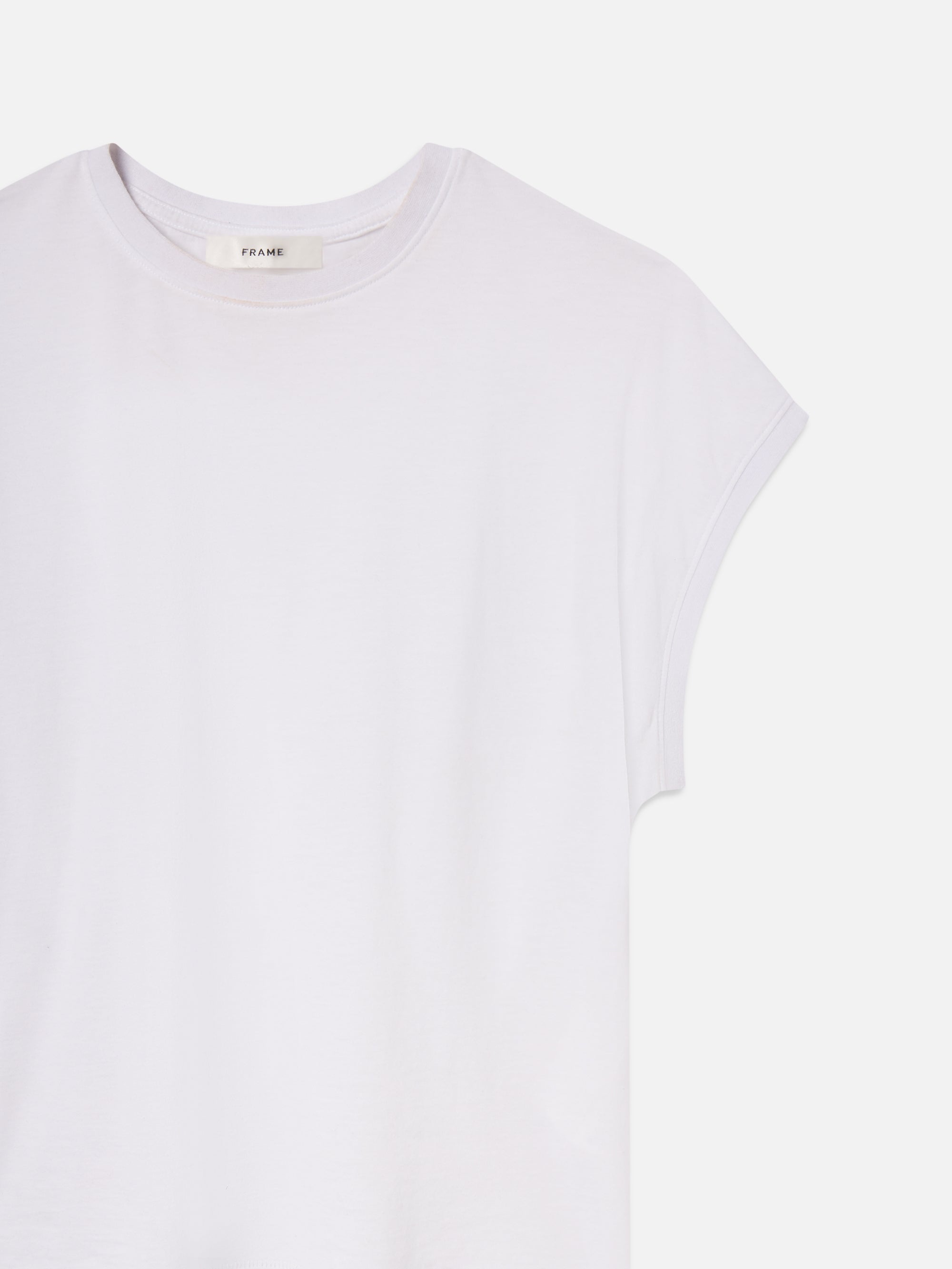 THE RIB BABY TEE WHITE