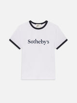 Sotheby’s Women's Ringer Baby Tee -- White Multi