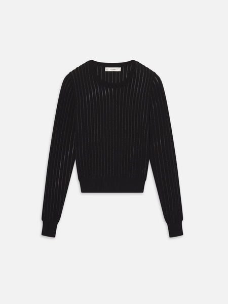 L'Appartement Border Sheer Knit ブラック L'Appartement Border Sheer Knit L'Appartement Border Sheer Knit