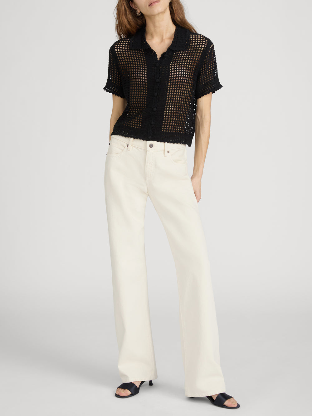 The Crochet Top -- Black