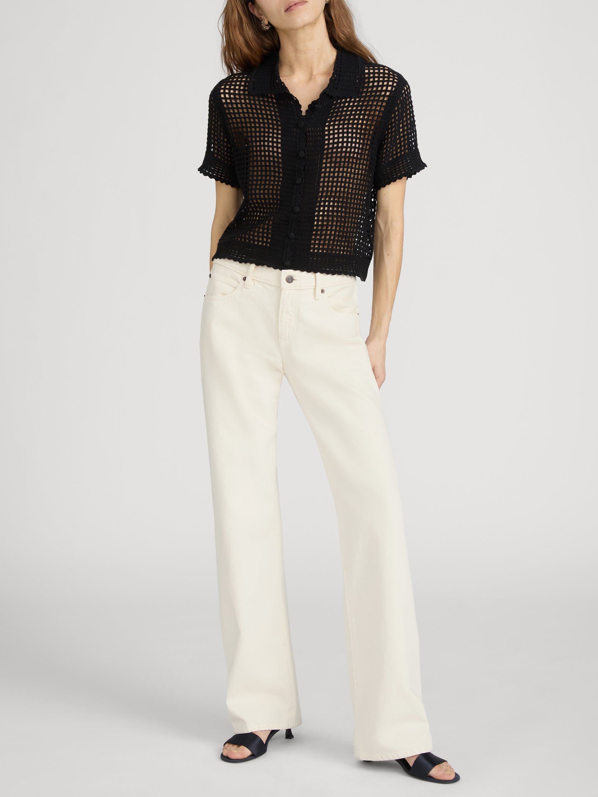 The Crochet Top -- Black