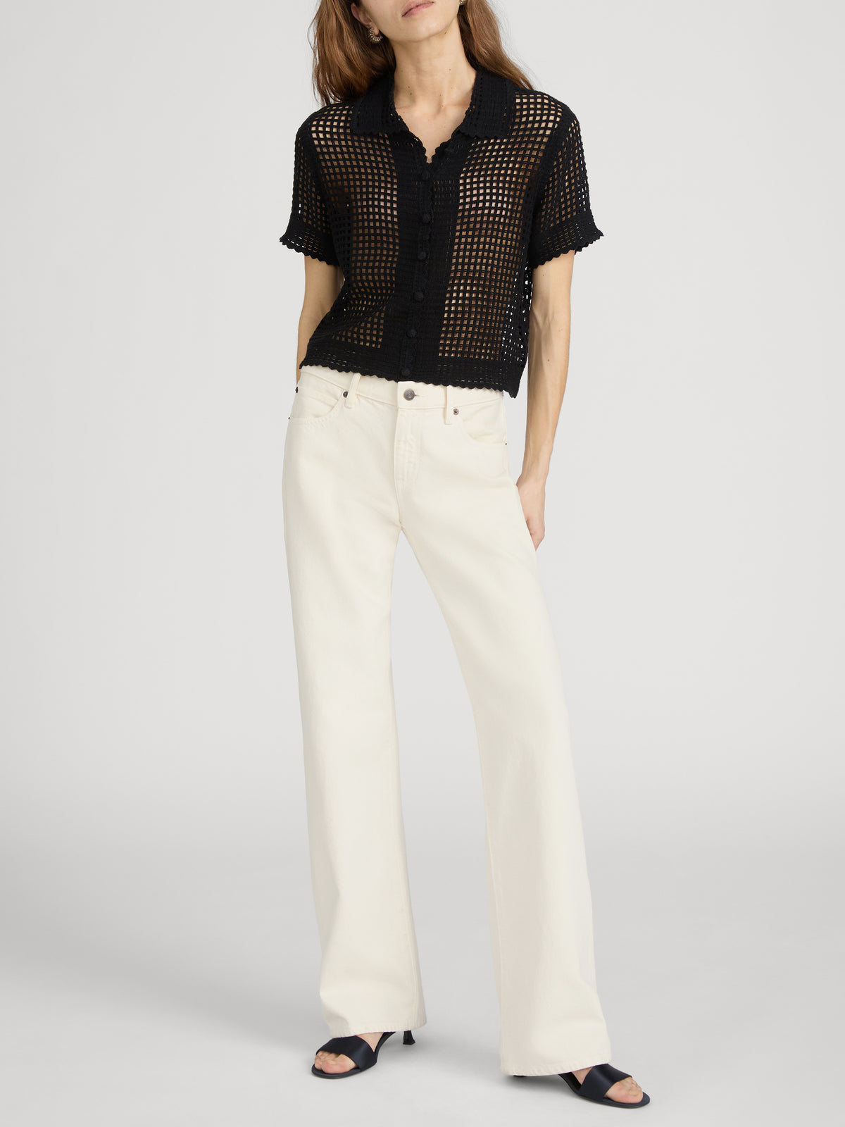 The Crochet Top -- Black
