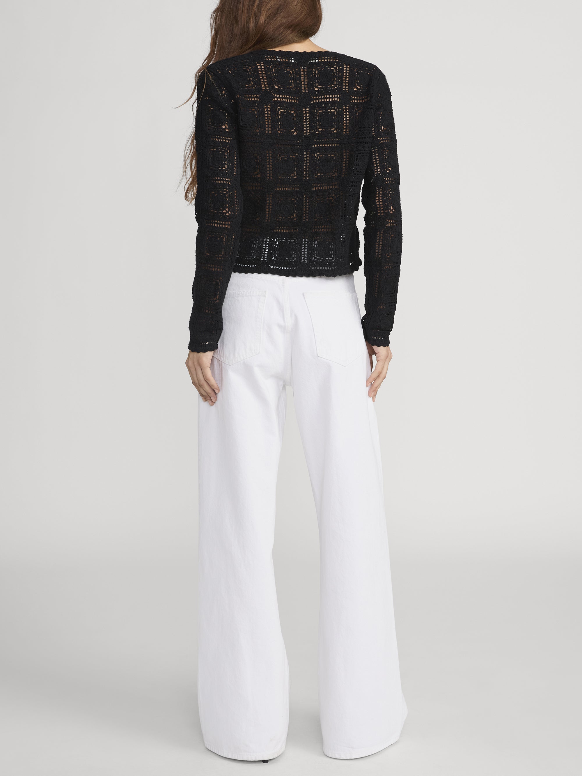 THE CROCHET CARDI BLACK