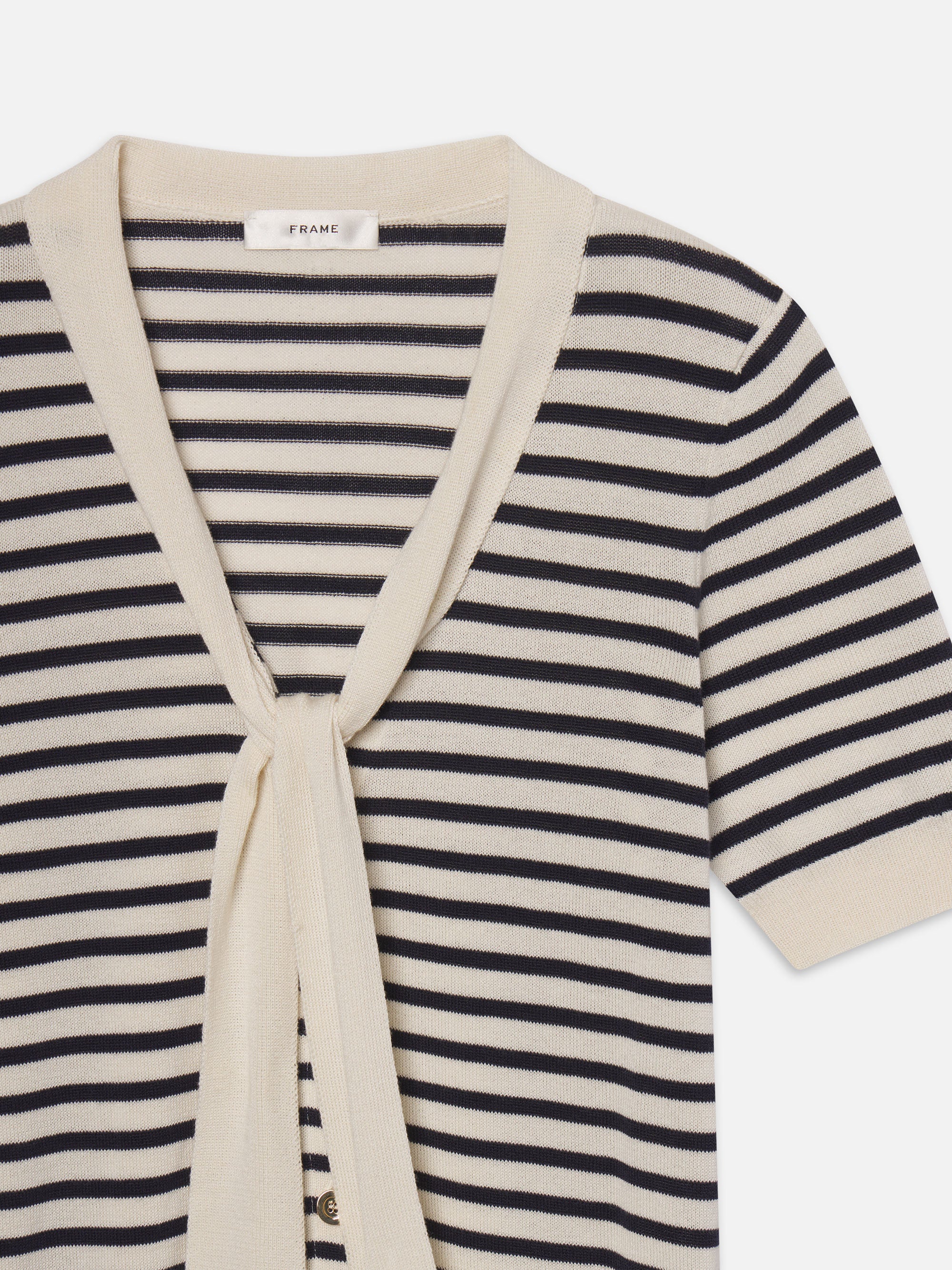 THE SAILOR TIE CARDI NAVY MULTI