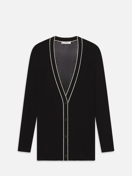 THE VARSITY CARDIGAN BLACK MULTI