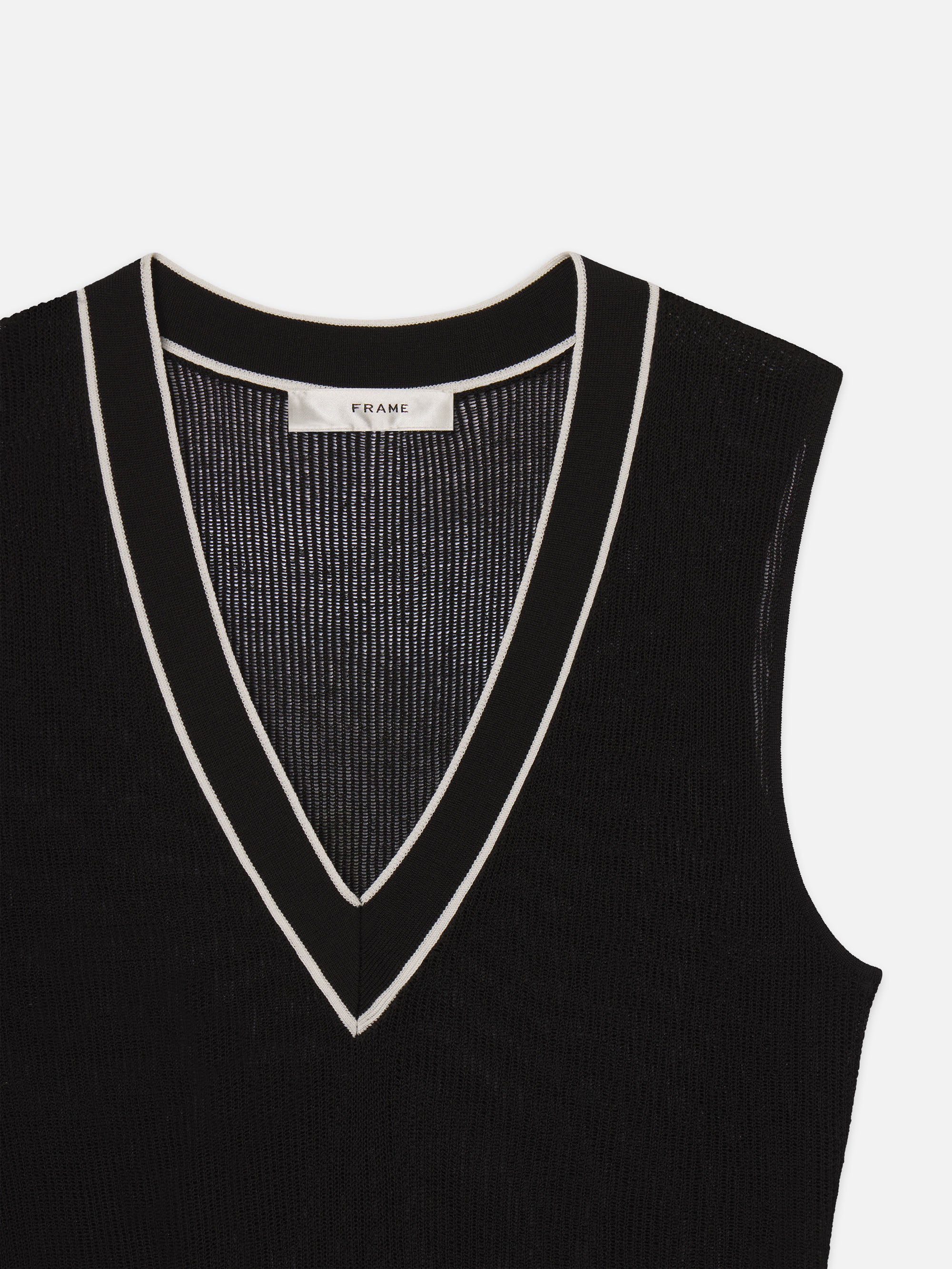 THE VARSITY VEST BLACK MULTI