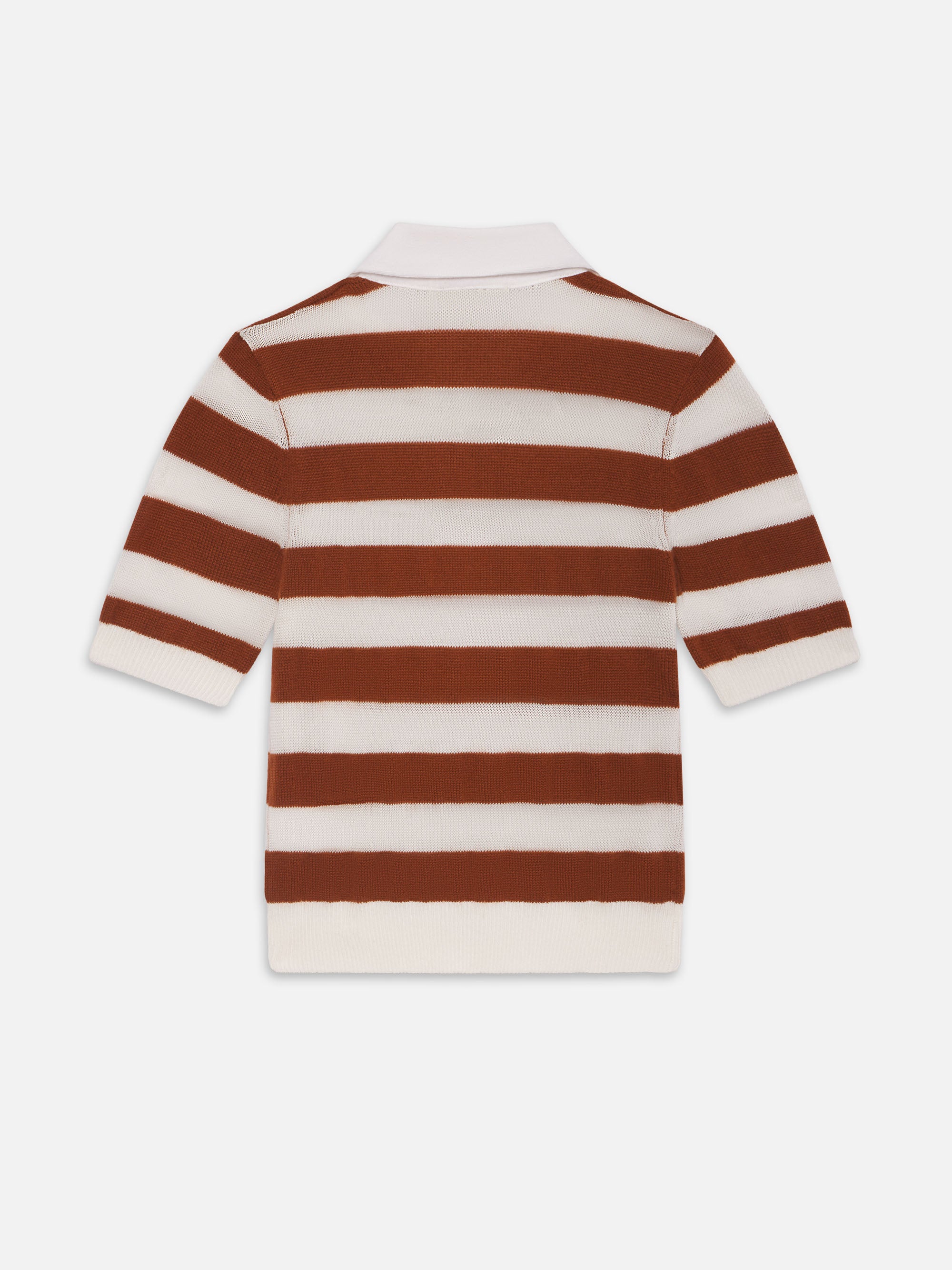 THE BOLD STRIPE POLO CHESTNUT MULTI
