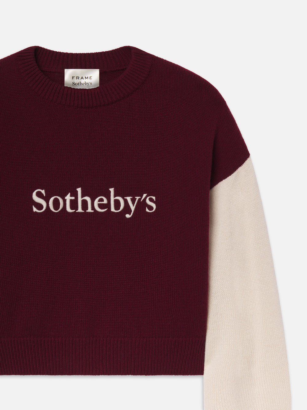 Sotheby’s Women's Cashmere Sweater -- Burgundy Multi