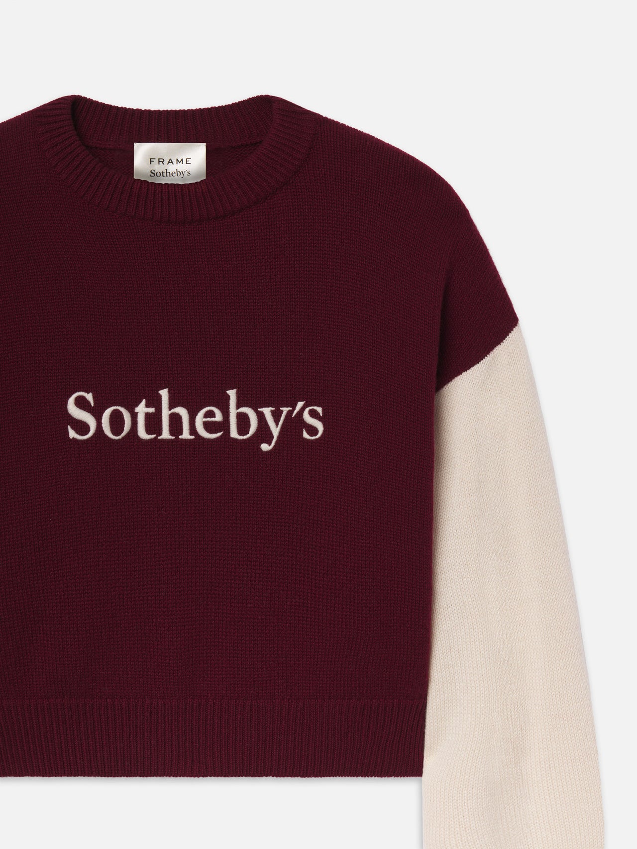 Sotheby’s Women's Cashmere Sweater -- Burgundy Multi