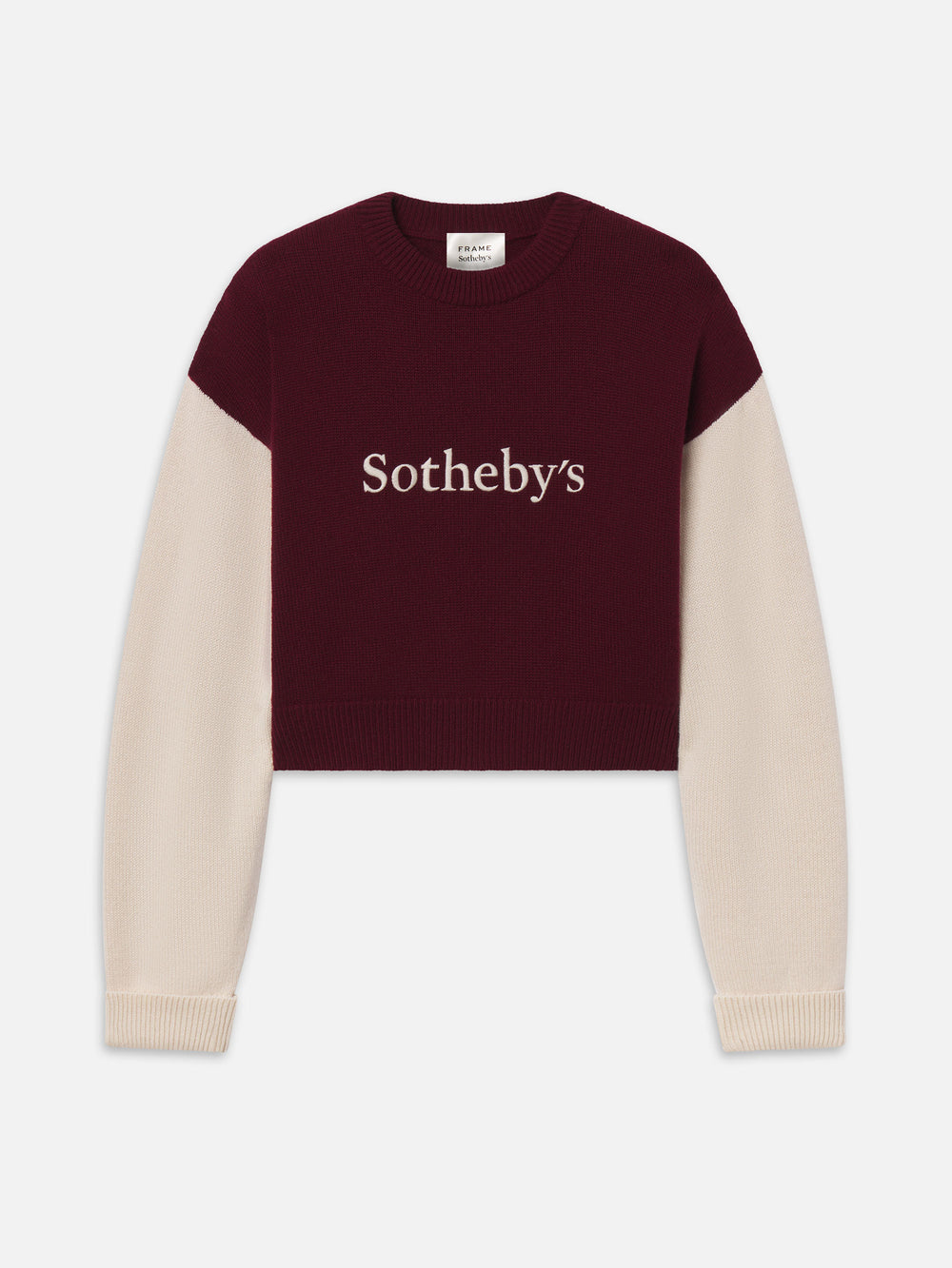 Sotheby’s Women's Cashmere Sweater -- Burgundy Multi