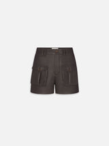 The Leather Scout Short -- Truffle