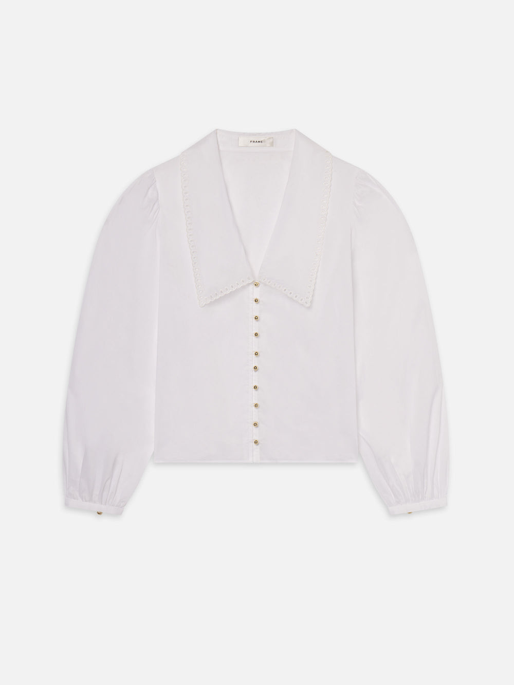 The Eyelet Sailor Blouse -- White