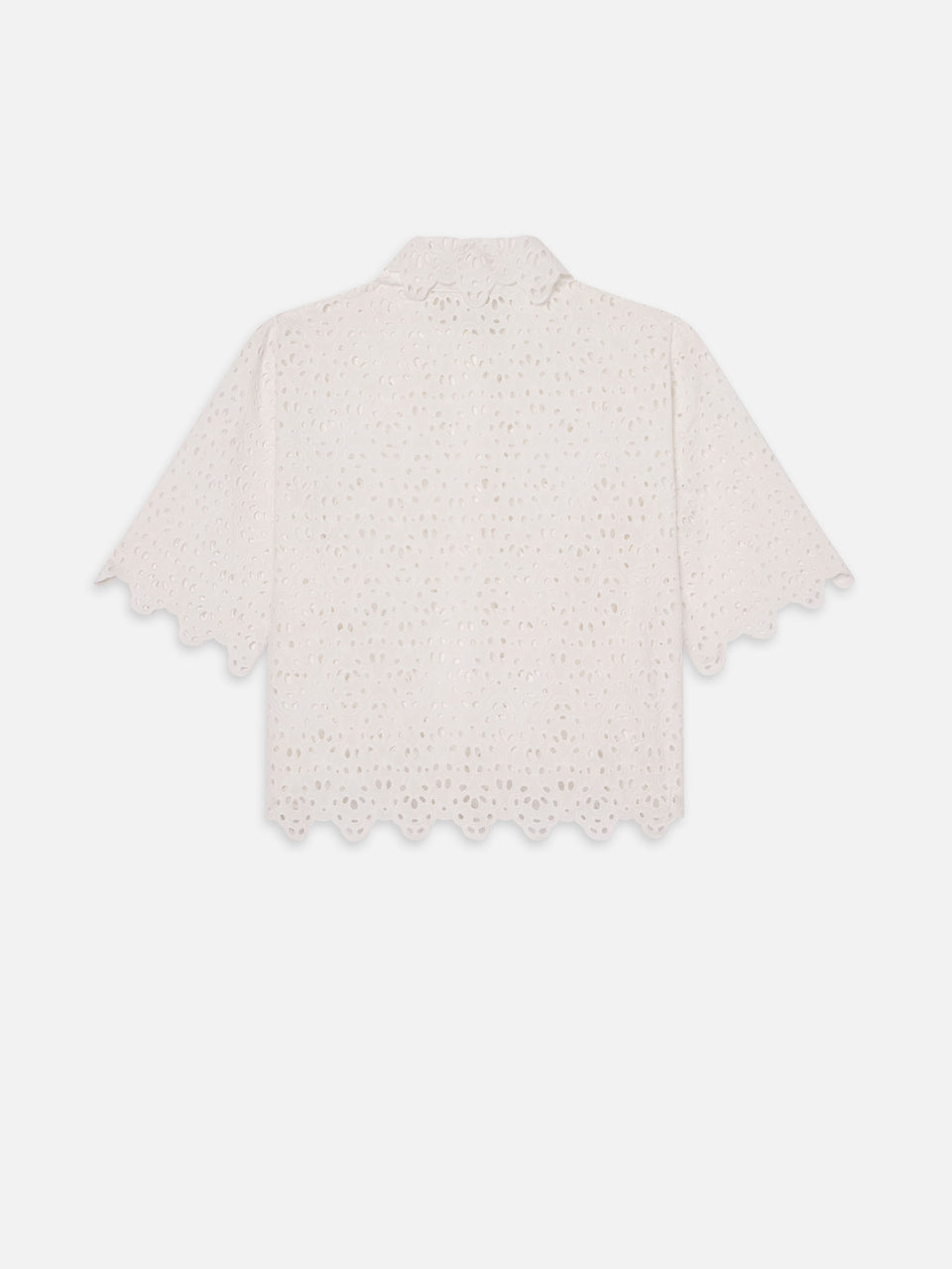 THE DECO EYELET TOP WHITE