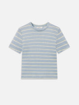 The Linen Baby Tee -- Chambray Blue Multi