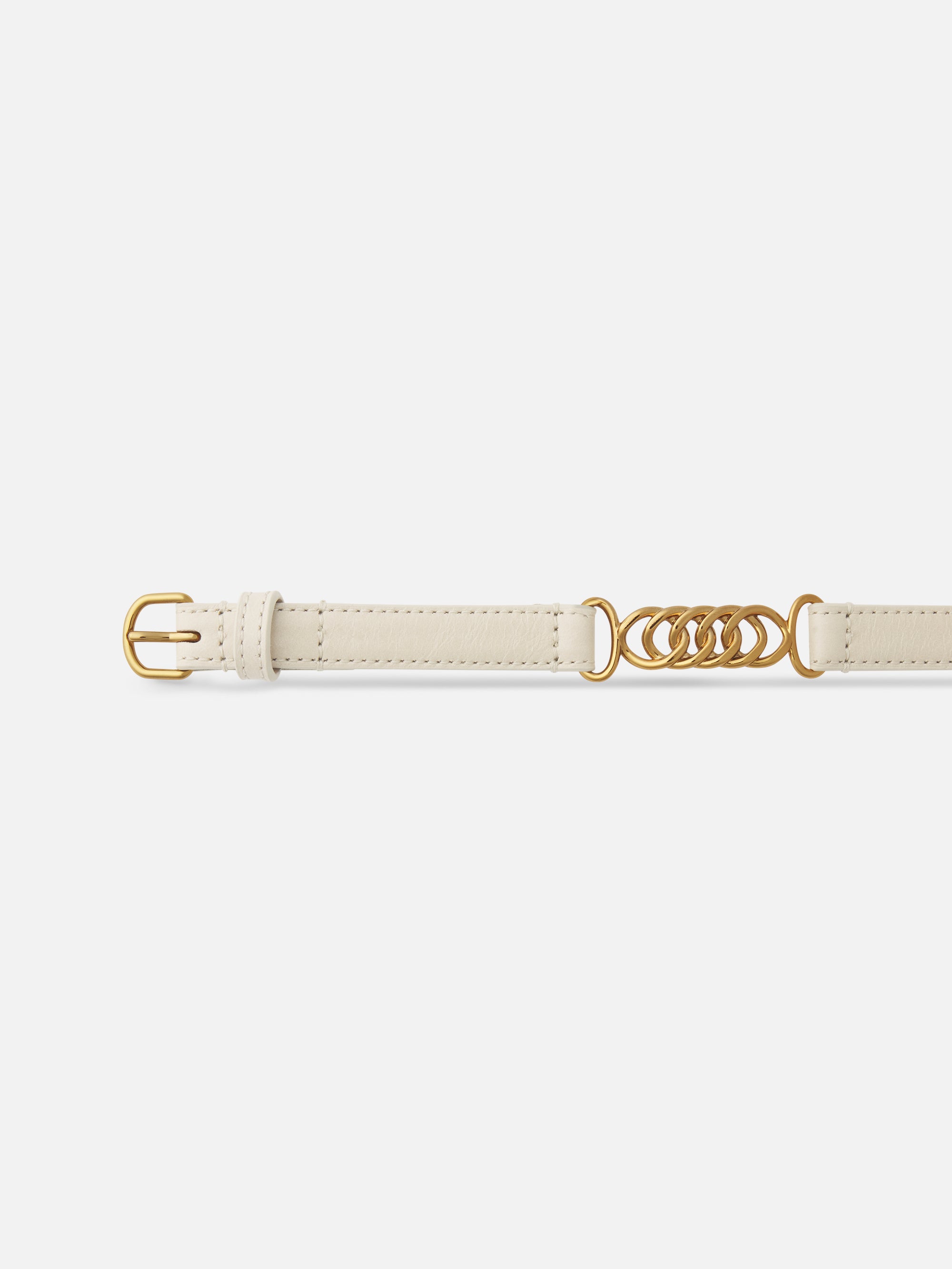 The Twisted Link Belt -- Cream