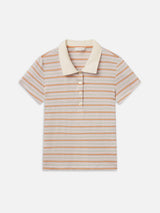 The Stripe Polo -- Pink Sand Multi