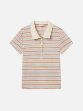 The Stripe Polo -- Pink Sand Multi