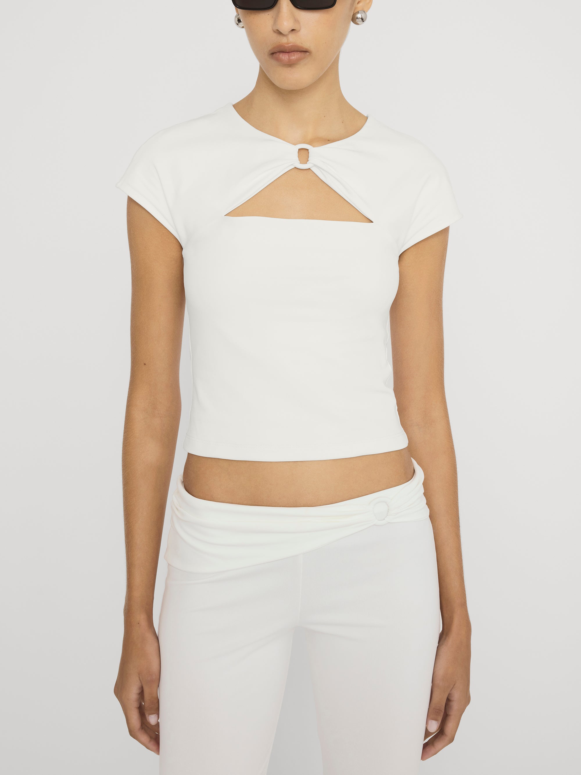 Top on model crop