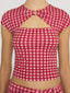 The Casino Top -- Red Check