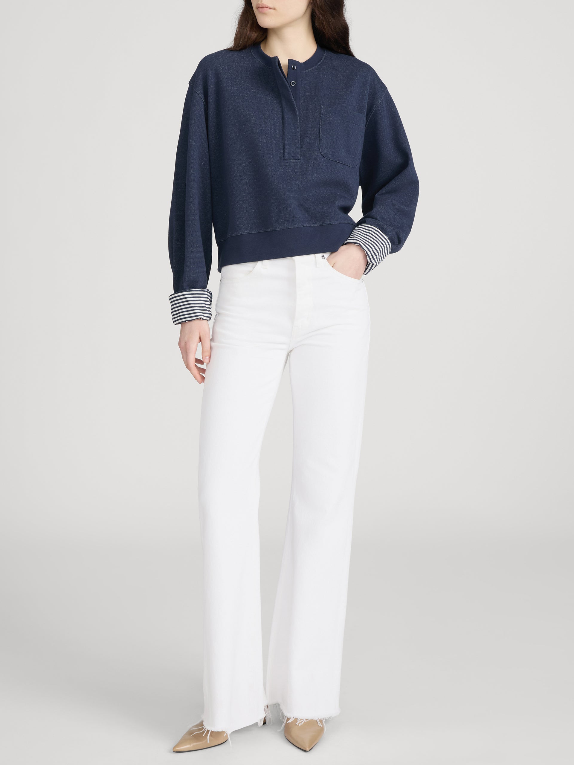 Shirt on model front 
