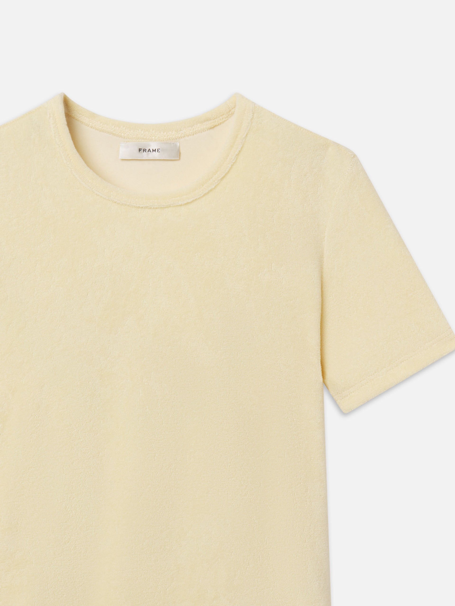 The Terry Baby Tee -- Lemon