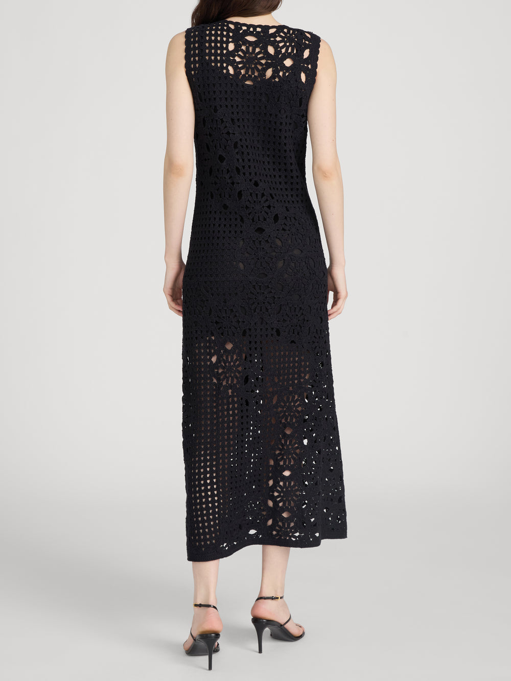 Dress on model back 