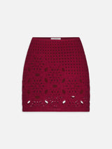 The Postcard Skirt -- Garnet