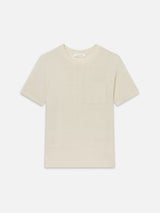 The Silk Knit Plus One Tee -- Cream