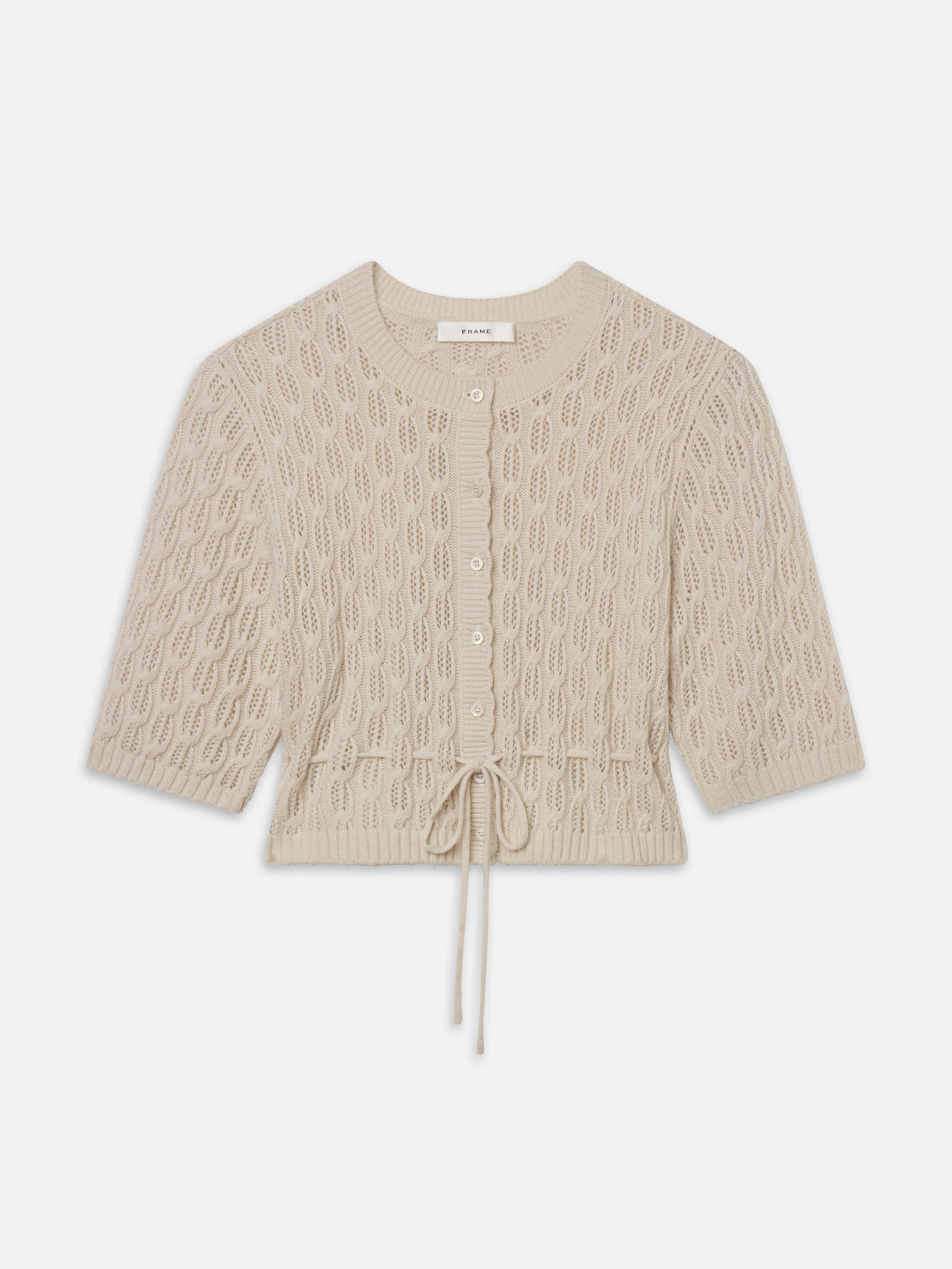 The Clover Cardigan -- Oatmeal Heather