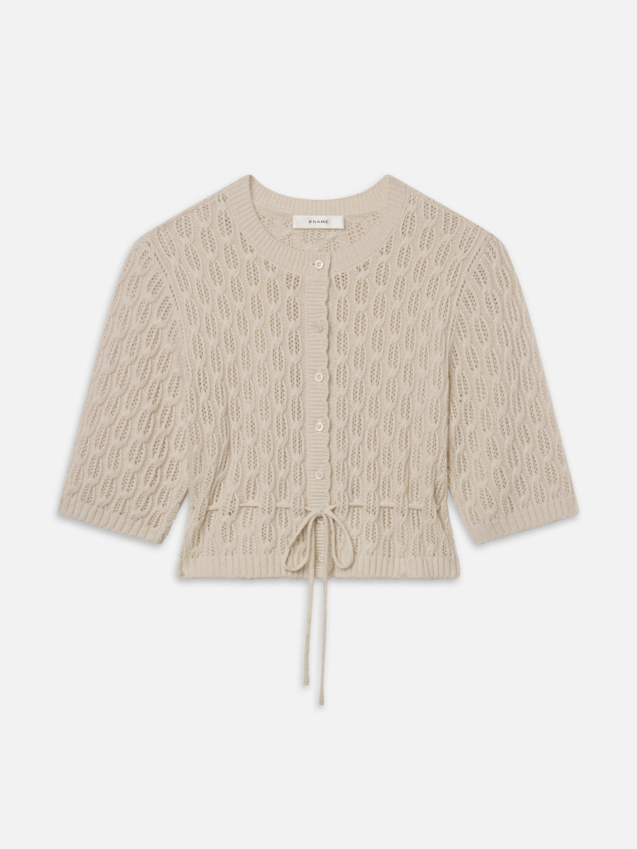 The Clover Cardi -- Oatmeal Heather