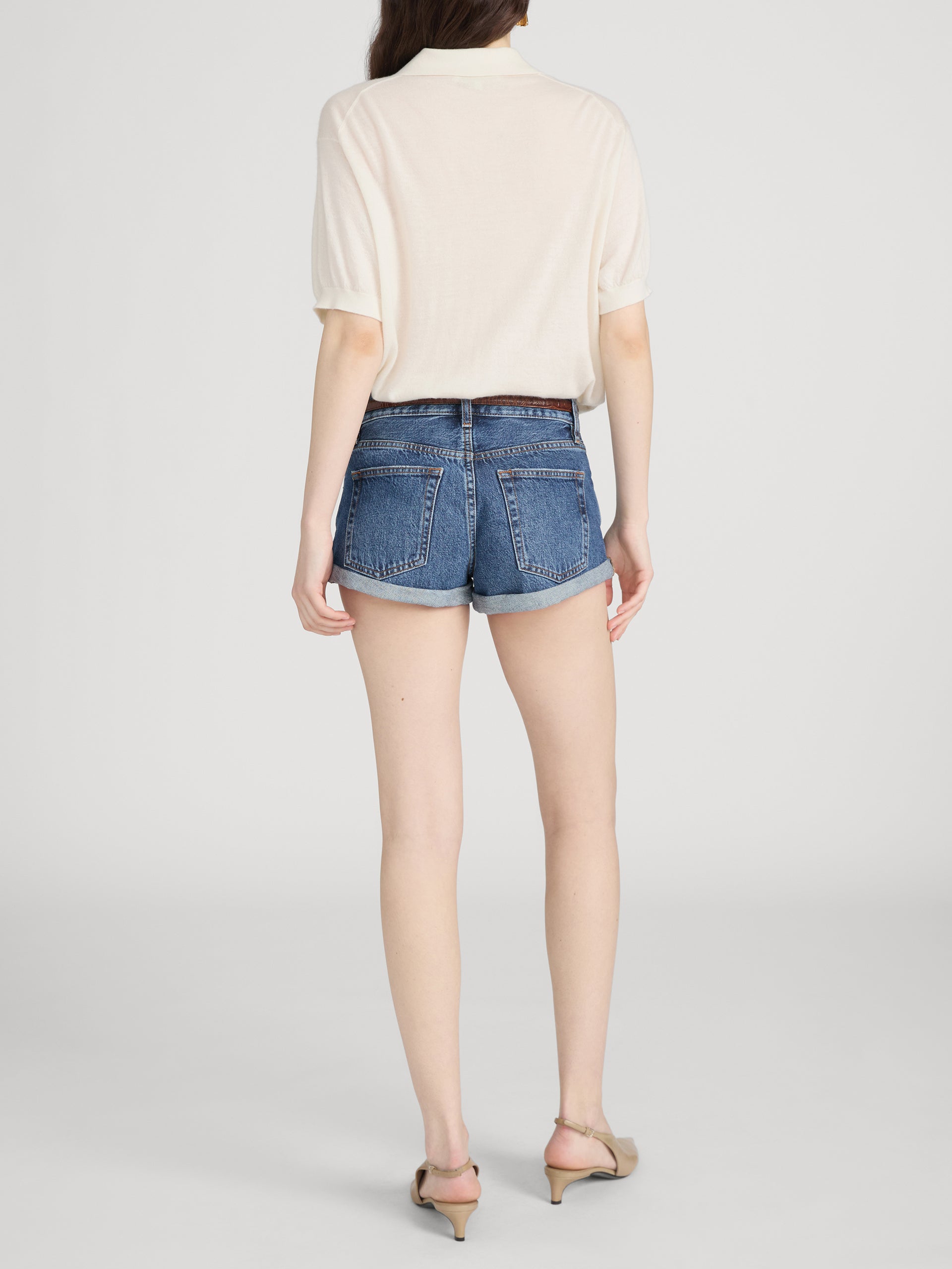 Shirt on model back 