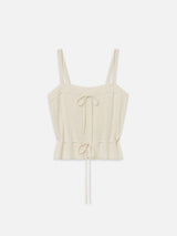 The Cashmere Charm Tank -- Cream