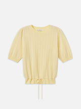 The Cashmere Charm Sweater -- Canary