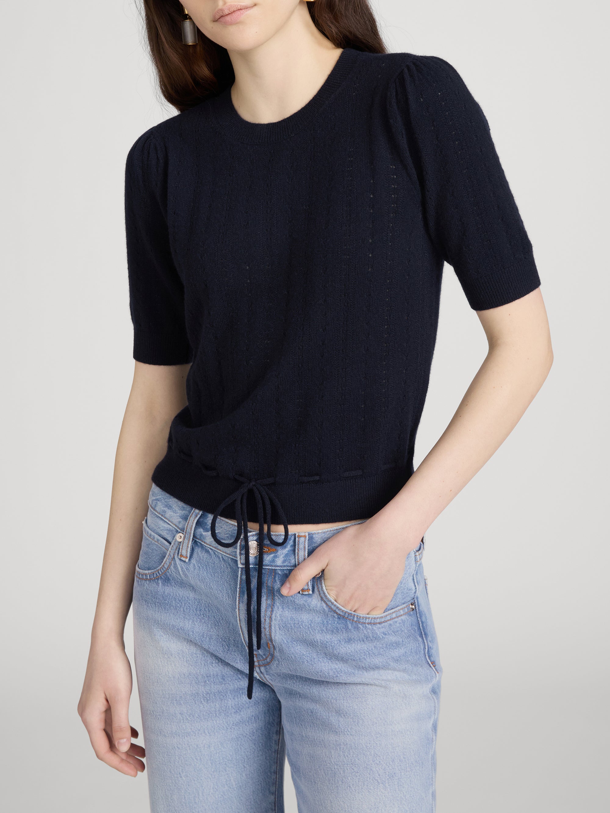 Sweater on model side 