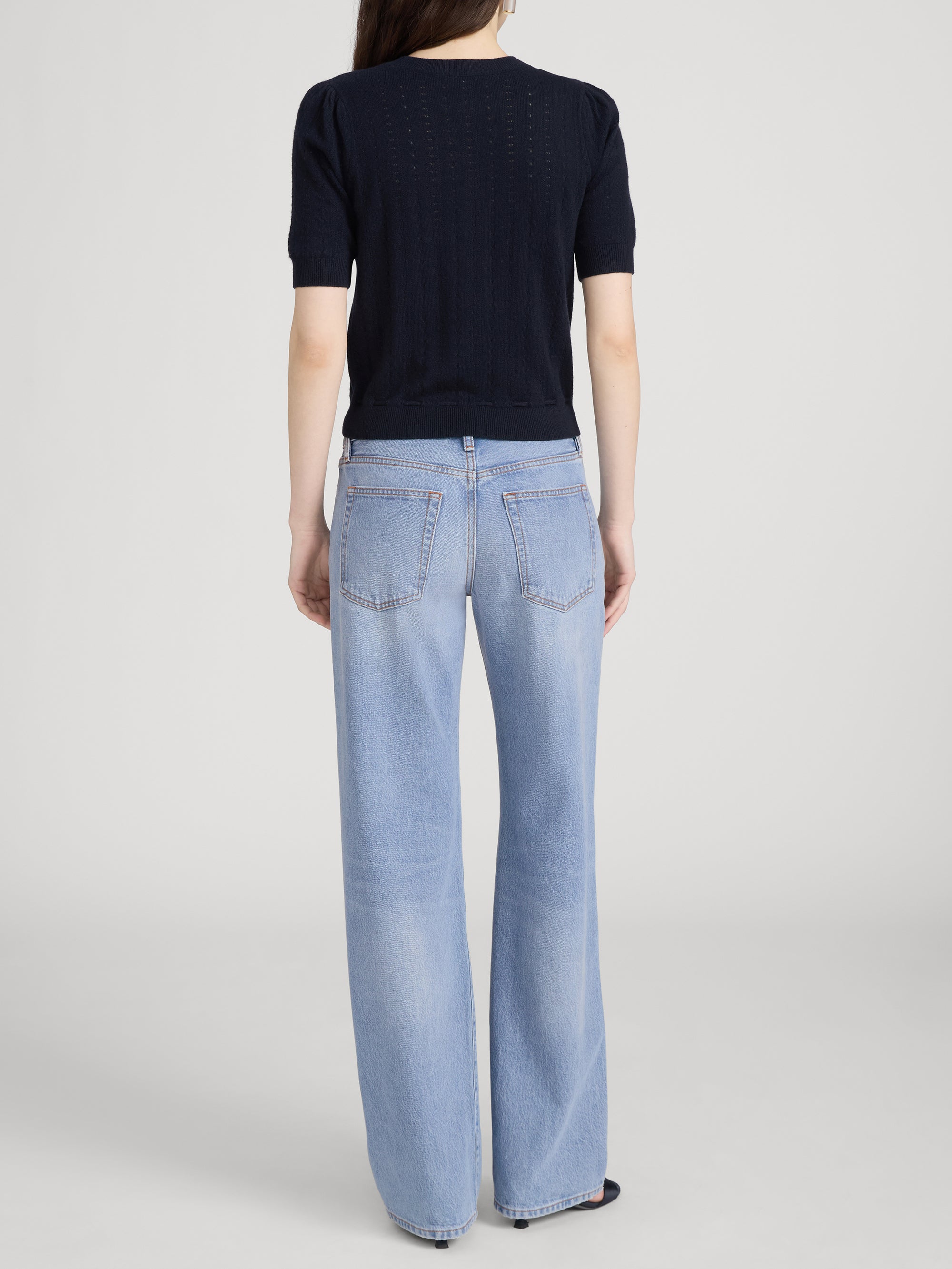Sweater on model back 