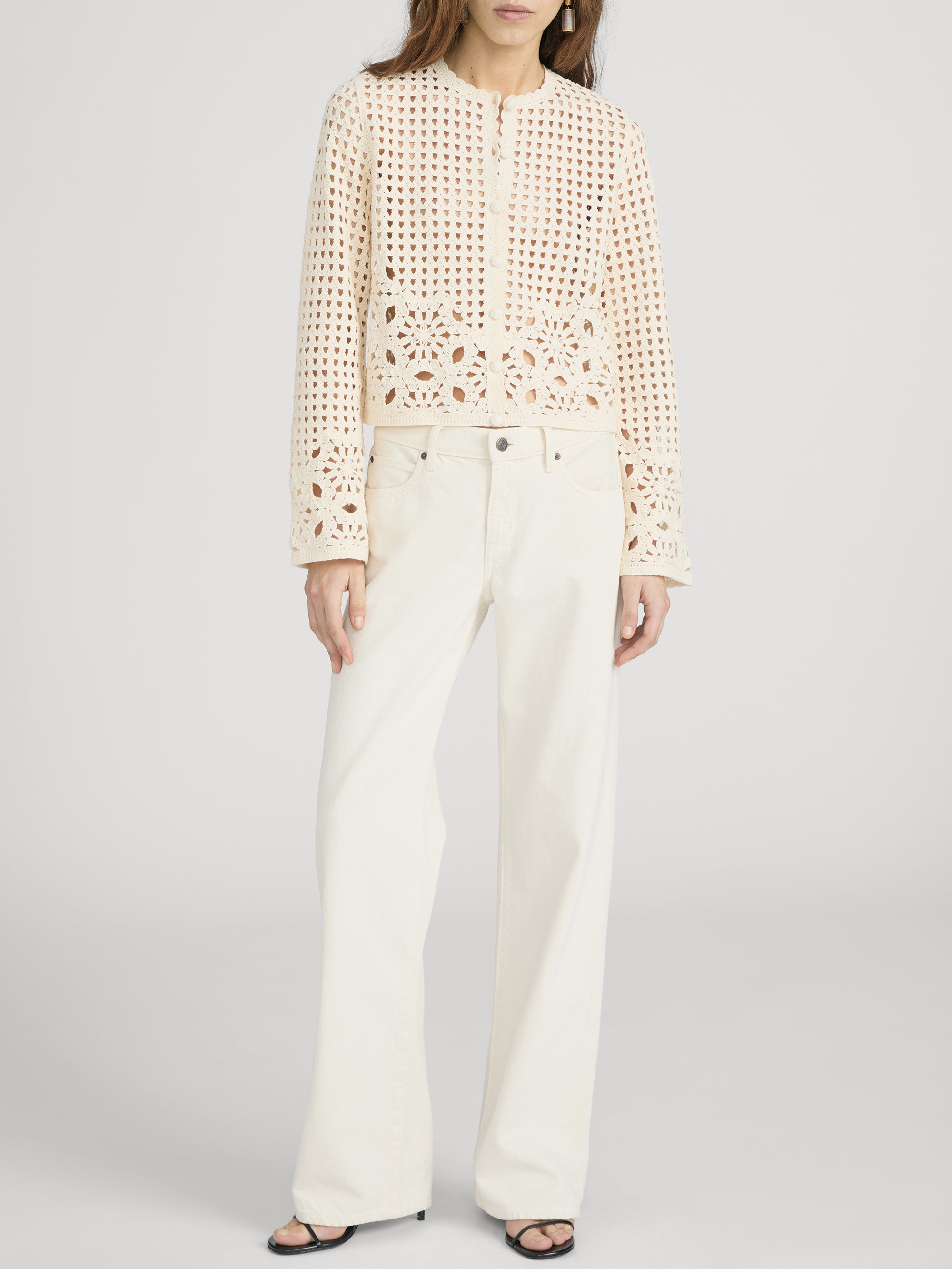 Cardi on model front 