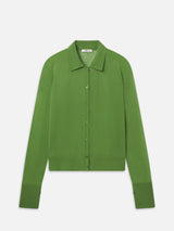 The Collared Cardi -- Peridot