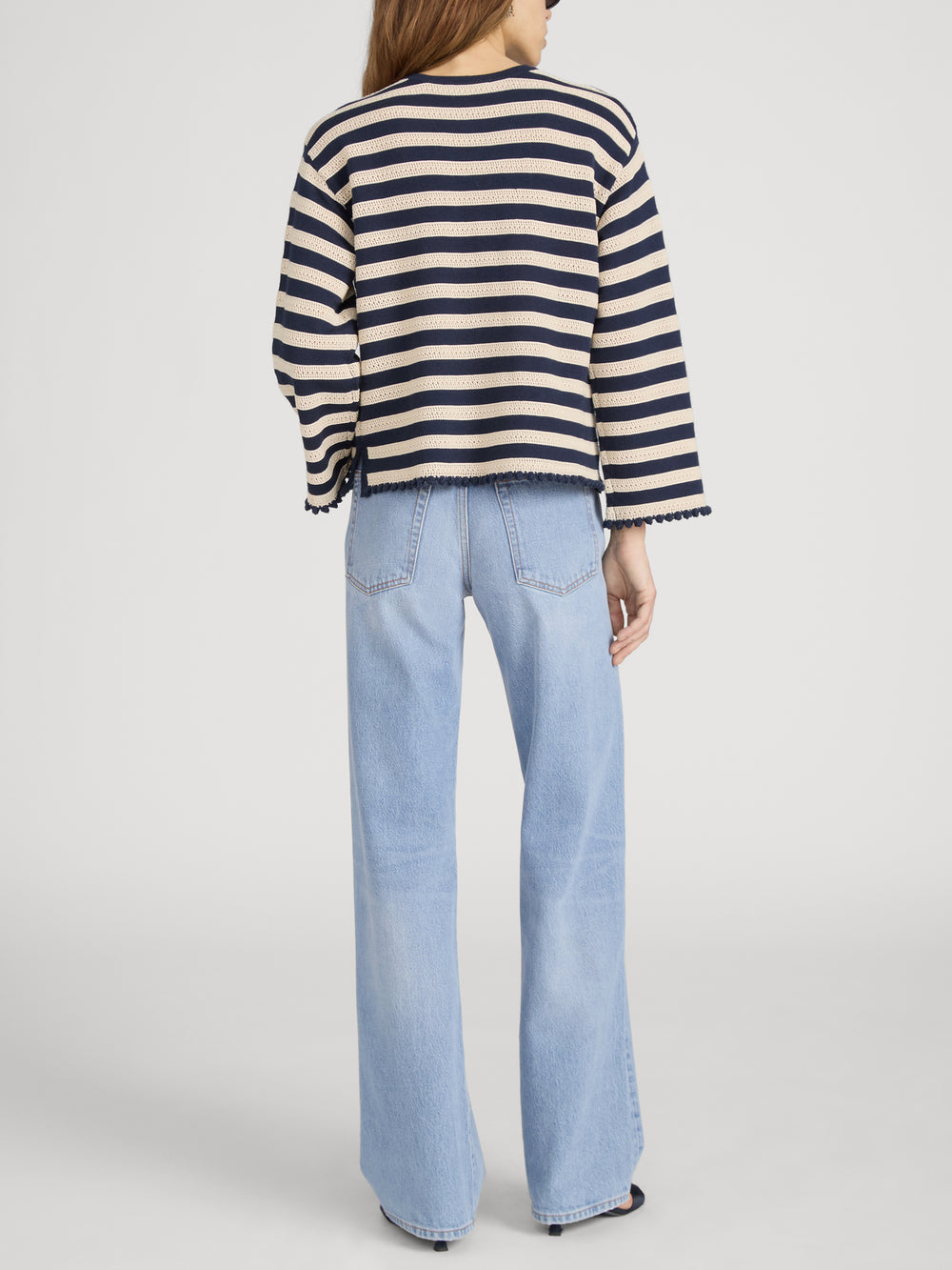 Sweater on model back 