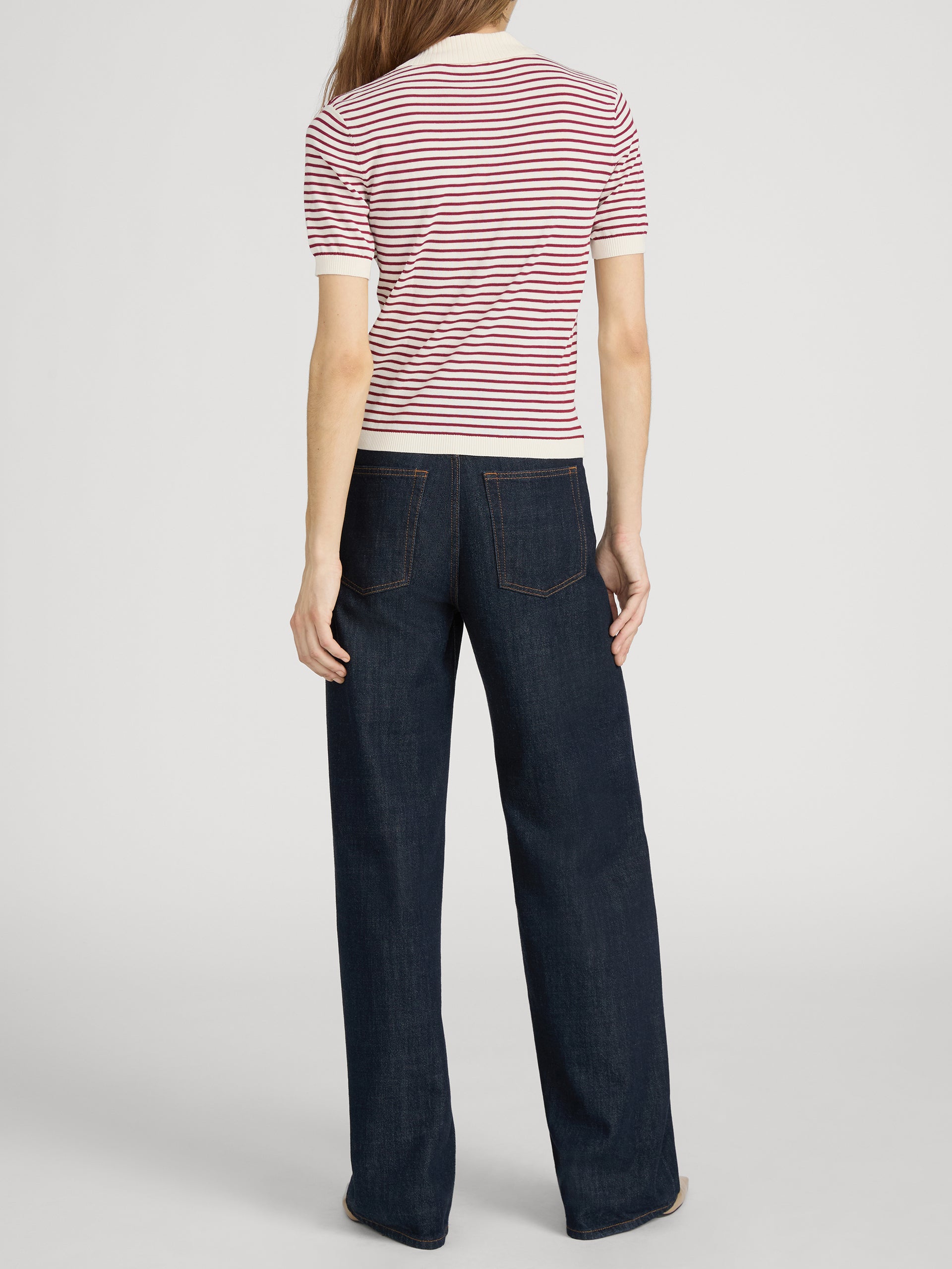 Top on model back 