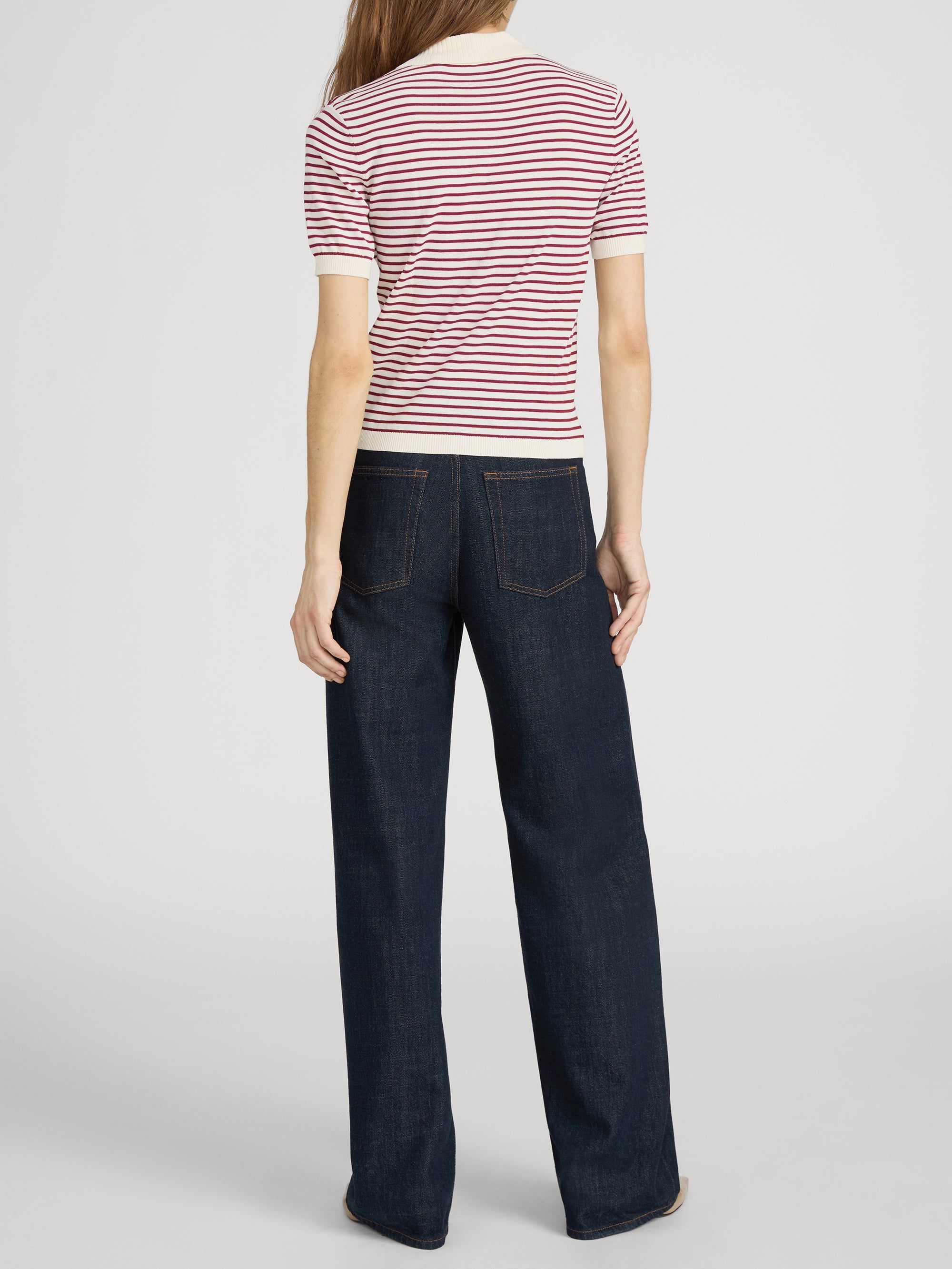 Top on model back 