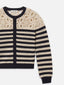 The Crochet Captain Cardigan -- Cream Multi