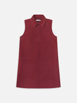 The Suede City Shift Dress -- Garnet