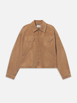 The Suede Utility Jacket -- Chai