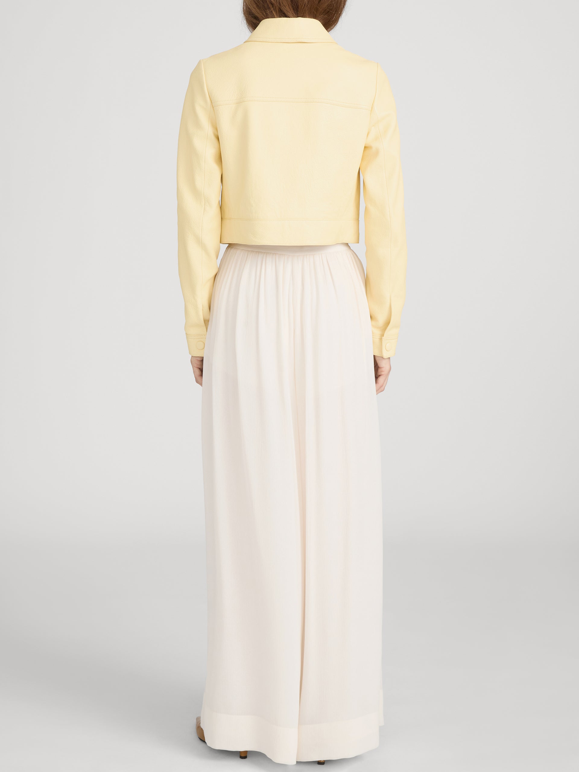 Pant on model back 