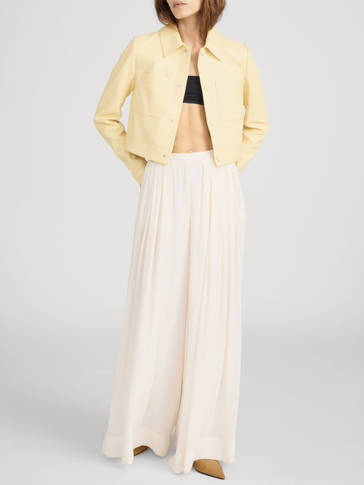 Pant on model front 